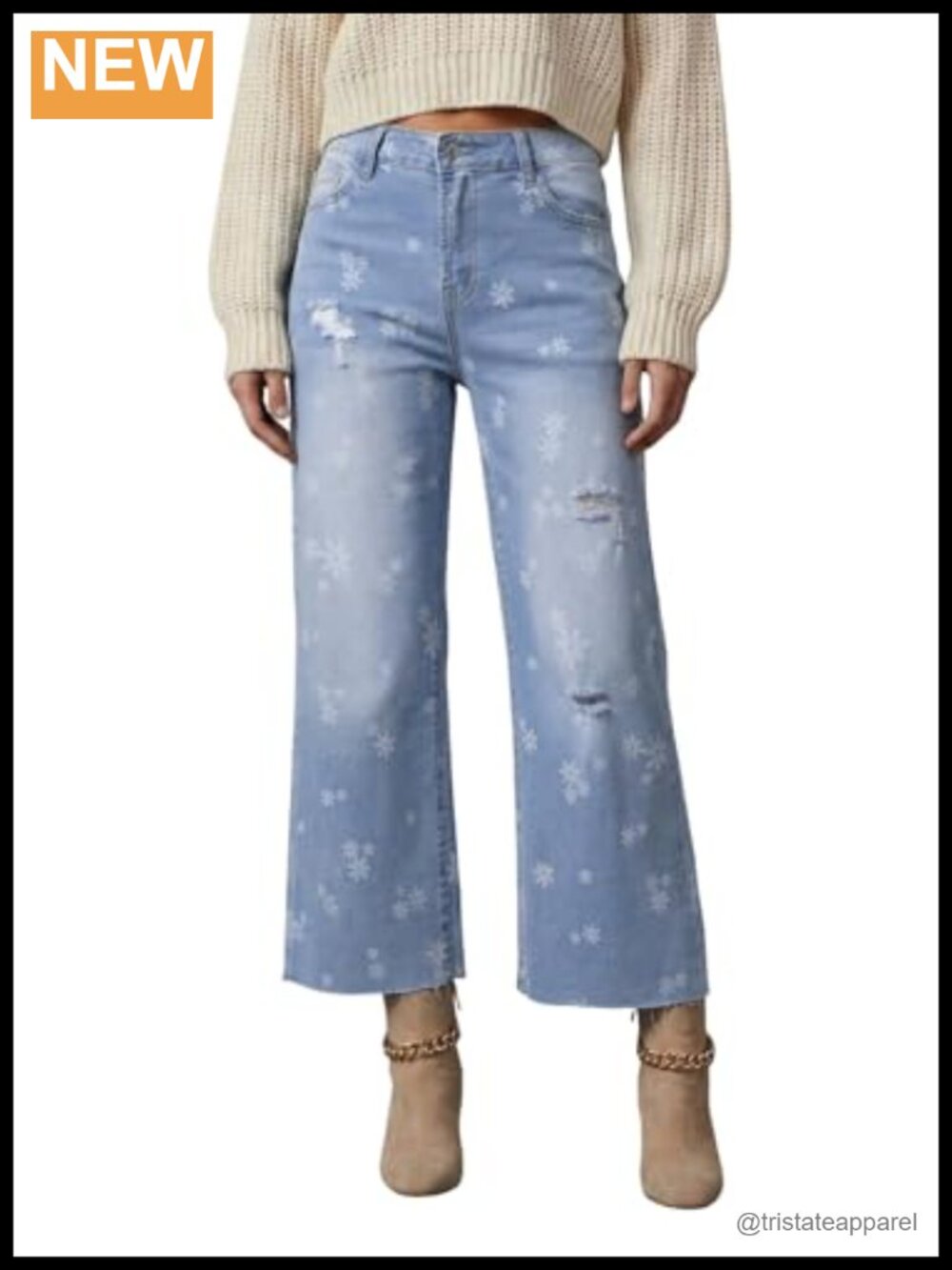 Dokotoo Baggy Wide Leg Stretch Denim Jeans High Rise Casual Pants